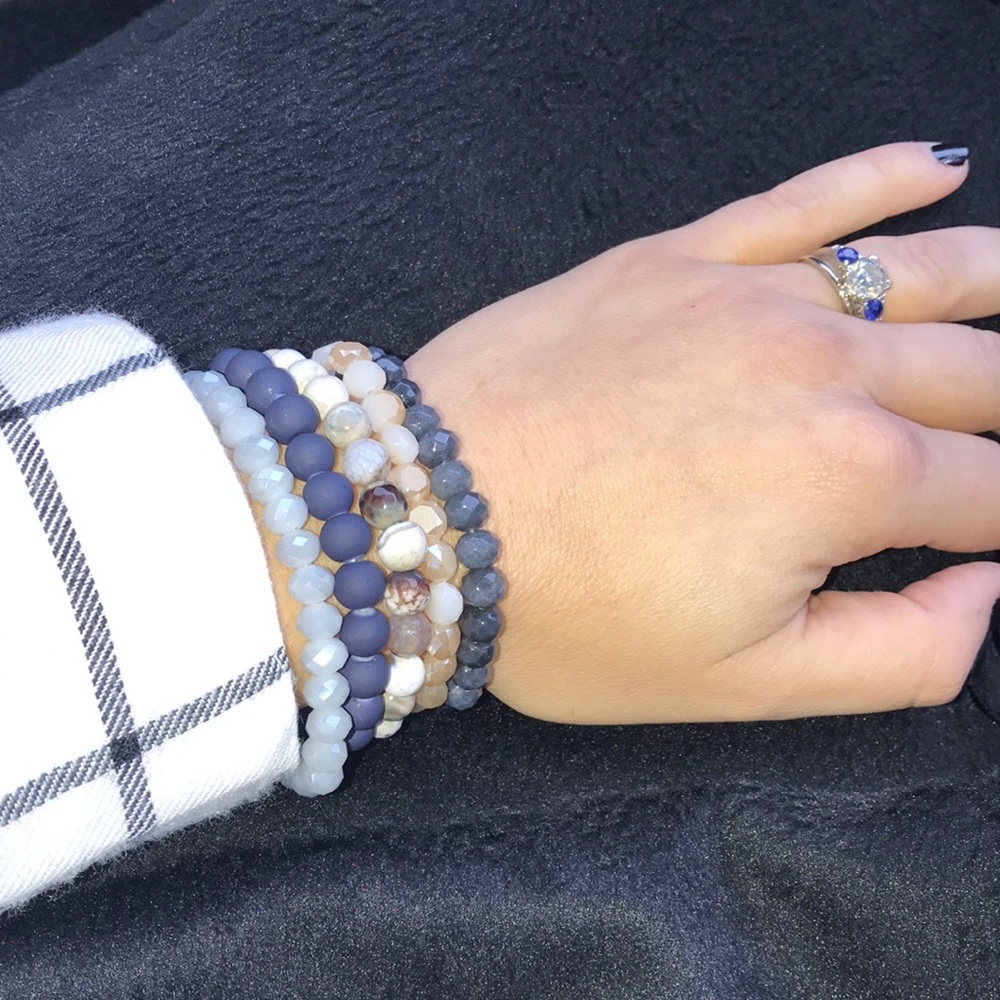 Handmade BoHo stack bracelets - Picture 7 of 8